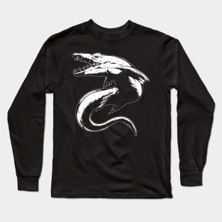 Mosasaurus with Powerful Jaws Long Sleeve T-Shirt